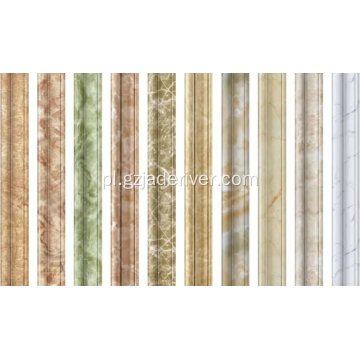 Marmurowe listwy podłogowe Wzory Sztuczne marmurowe listwy